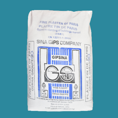 [CAA542] POUDRE DE PLATRE(GYPSE)BLANC 40KG SINA GIPS .PRIX NET