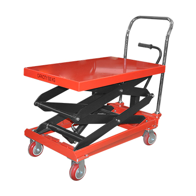 [QUM229] TABLE ELEVATRICE HYDRAULIQUE MANUELLE CAPACITE DE LEVAGE H41-150CM  L:90xl:54cm  CHARGE 500kg POIDS 126KG  2020304041