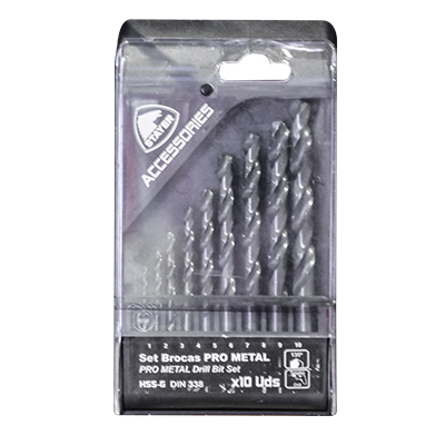 [QUG3139] KIT 10 FORET METAL RECTIFIES PRO  (1-10MM) - HSS-G STAYER