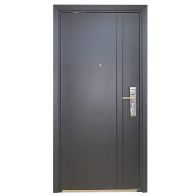 [POM369] PORTE MET OUVERTURE GAUCHE INT NOIRE MAT  2050x960 mm  MT010  U986315