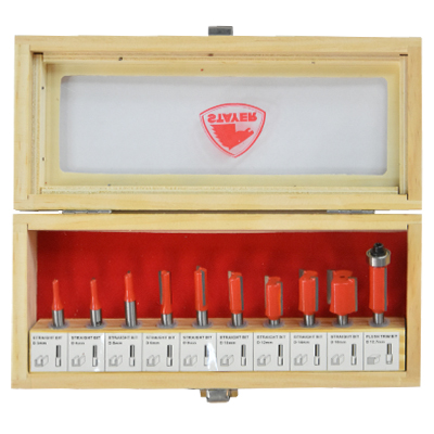 [EPM167] SET 10 FRAISES DROITES 6MM FRAISEUSE STAYER