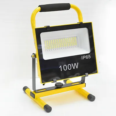 [ELT1932] PROJECTEUR LED CHARGEABLE 5V 6-10HEURS BLANC ZL-KFL-B-100W