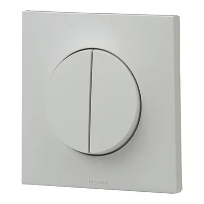 [EGUI637] INTER DOUBLE ALL 10AX 250V  COMPLET ENC 1P 2MOD  URBNO LEGRAND UB2020GR