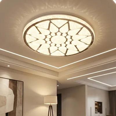 [ELT2059] PLAFONNIER  3 COLORSIZE:400MMLED (18-40w)x2 AC 85-265V 50/60HZCCT:3 COLORMATERIAL:PVC+ACRYLIC Y-126