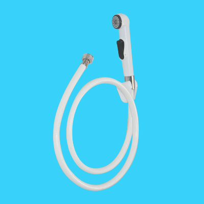 [RBT726] DOUCHETTE D'HYGIENE ELIXIR (BLANC/GRIS) - SUPPORT 1/2" 125cm - 210166 (IZP)
