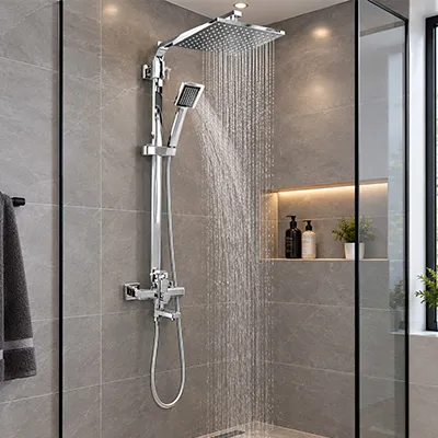 [ADC916] Colonne de douche complet en laiton Chrome Eko Maxx 2110202476