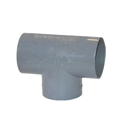 [QUP408] TEE PVC 50MM GRIS CLAIR F/F (UE)