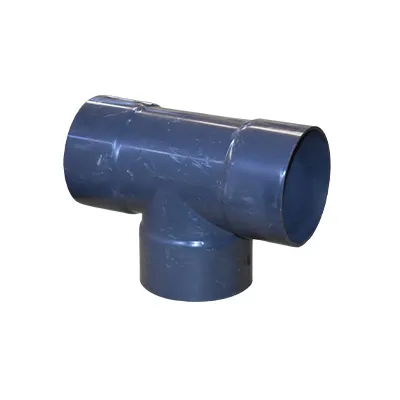 [QUP409] TEE PVC 100MM GRIS FONCE F/F (UE)