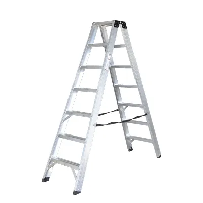 [SPC984] ESCABEAU DOUBLE EN ALU A1.91 , B1,75M  (W51XL191.3XH18.7CM)  7marches 11.4KG SINAI PRO (MM)