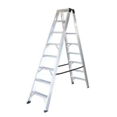 [SPC985] ESCABEAU DOUBLE EN ALU A2.18 ,  B2.00M (W53.6XL218.4XH18.7CM) 8marches 13.3KG  SINAI PRO (MM)