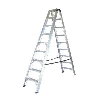 [SPC986] ESCABEAU DOUBLE EN ALU A2.45 , B2,25M (W56.5XL245.6XH18.7CM) 9MARCHES 14.9kg SINAI PRO (MM)