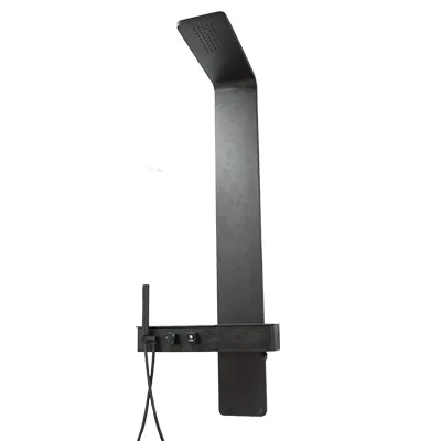 [SNC246] Colonne de douche avec robinetterie integree Noir 1400x220 Ref 5981 (ZLTL)