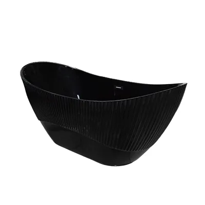 [SNC256] Baignoire acrylique Full Black 1700x750x720mm D-9014T (RITL)